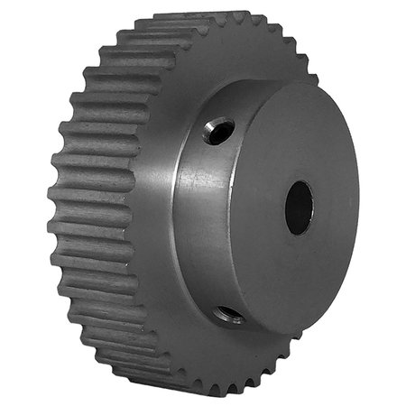 B B MANUFACTURING 38-5P09-6A4, Timing Pulley, Aluminum, Clear Anodized,  38-5P09-6A4